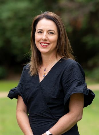 The photo is of physiotherapy researcher Professor Joanne Kemp 